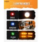 Auxbeam 6Fach Switch Panel Lang