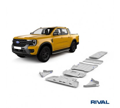 RIVAL Unterfahrschutz Set Ranger/Amarok 2023+ 6 teilig ALU 6mm