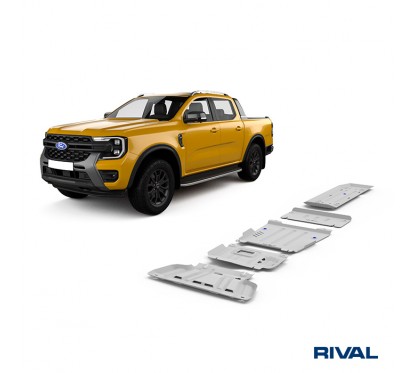 RIVAL Unterfahrschutz Set Ranger/Amarok 2023+ 4 teilig Stahl 3mm