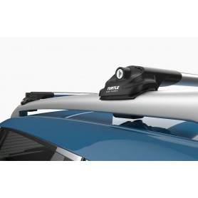 TURTLE Ford Ranger roof rack set for railing in black or silver