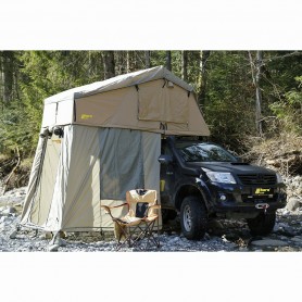 Roof tent horntools Desert I 165cm sand colored with awning