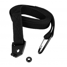 Mountain Top strap buckle with adapter sleeve/strap & carabiner