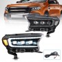 Full LED headlights with seq. indicators & TFL with E-approval
