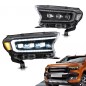 Full LED headlights with seq. indicators & TFL with E-approval