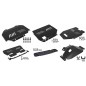 Black Stealth HD Underride protection set 6 pieces 7mm Alu Ranger 2012-2019